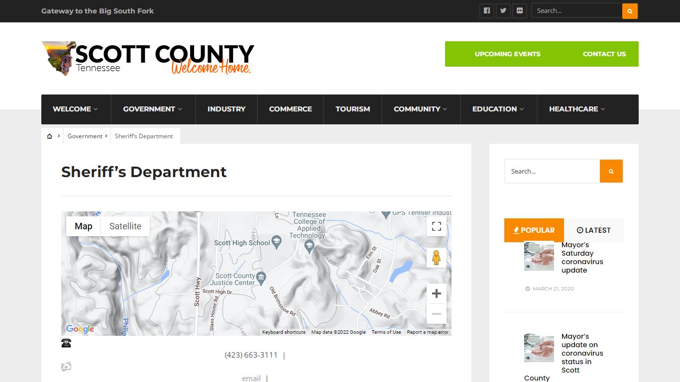 Sheriff’s Department – Scott County, TN